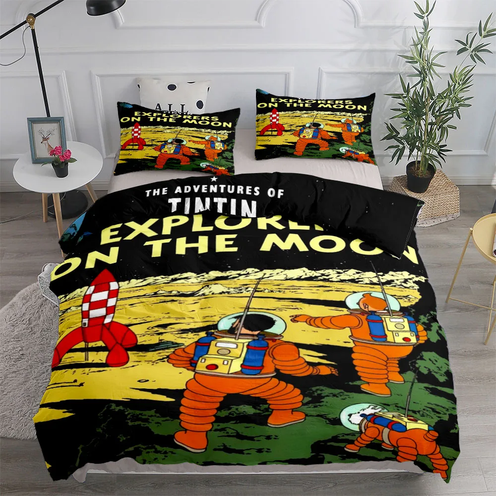 Badminton Anime - Tintin Adventure Tales Children Duvet Cover
