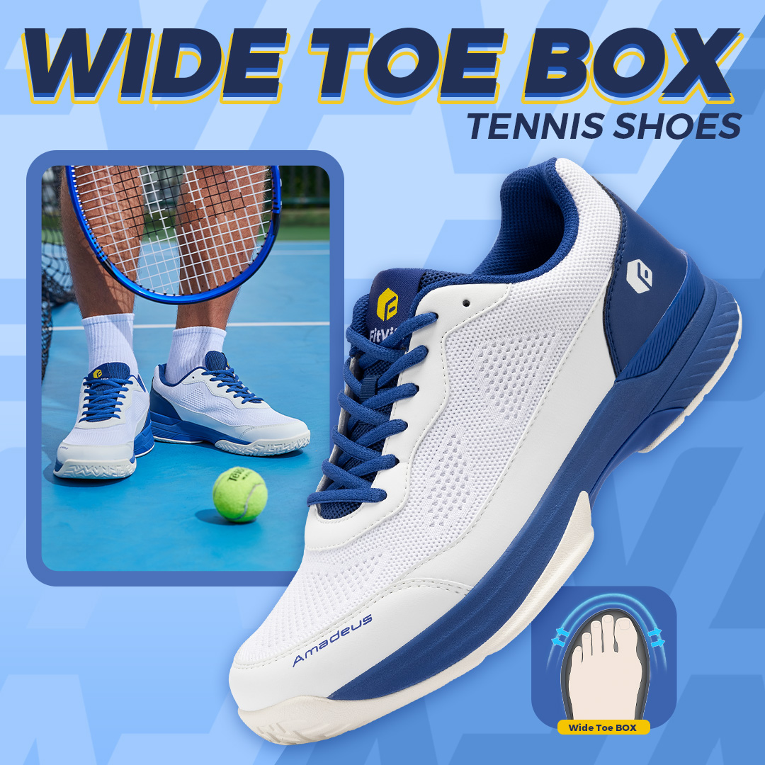 Badminton Shoes - FitVille Pofessional Tennis Shoes for Mens