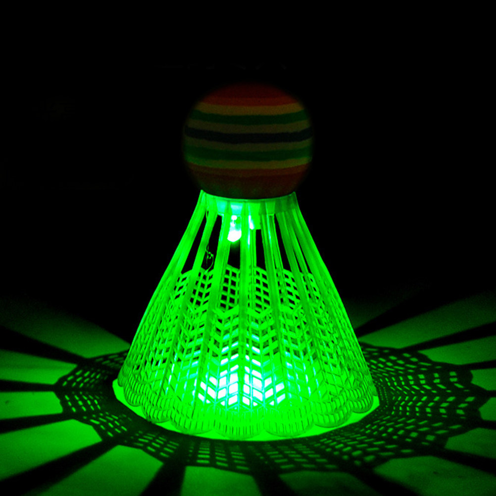 Badminton Nylon Shuttlecock - 4Pcs Glow in Dark Badminton Shuttlecocks