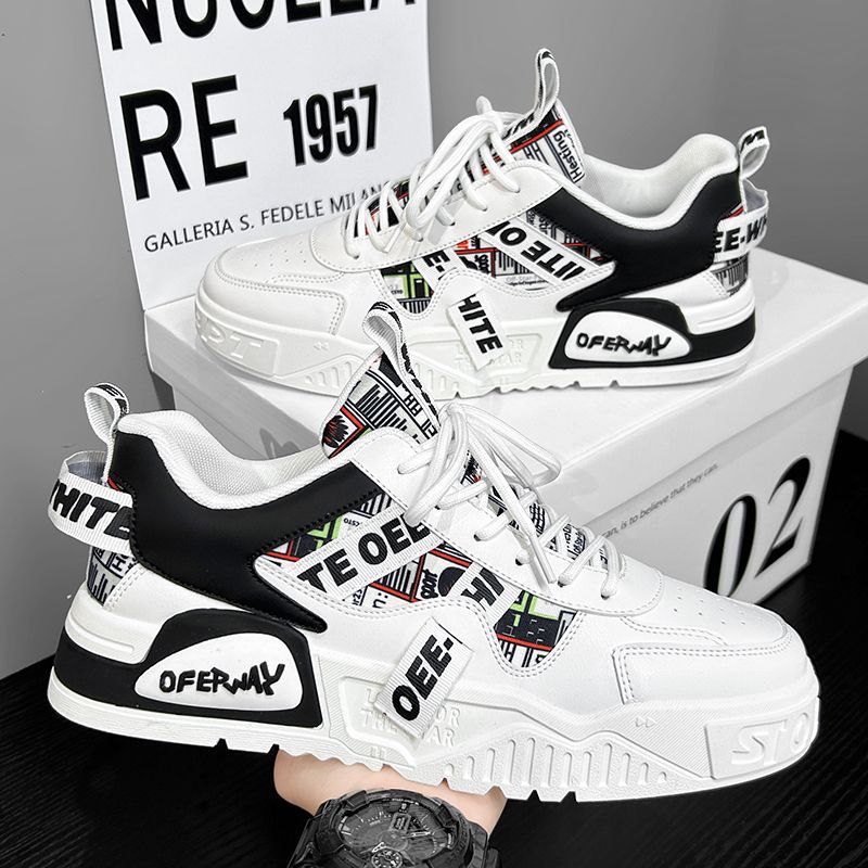 Badminton Shoes - Casual Fashion Leather Sneakers New Skateboard