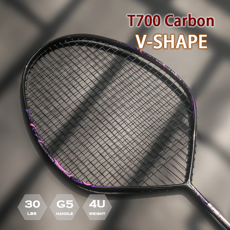 New Style V-shape 100% Carbon  - Badminton Raket review and price