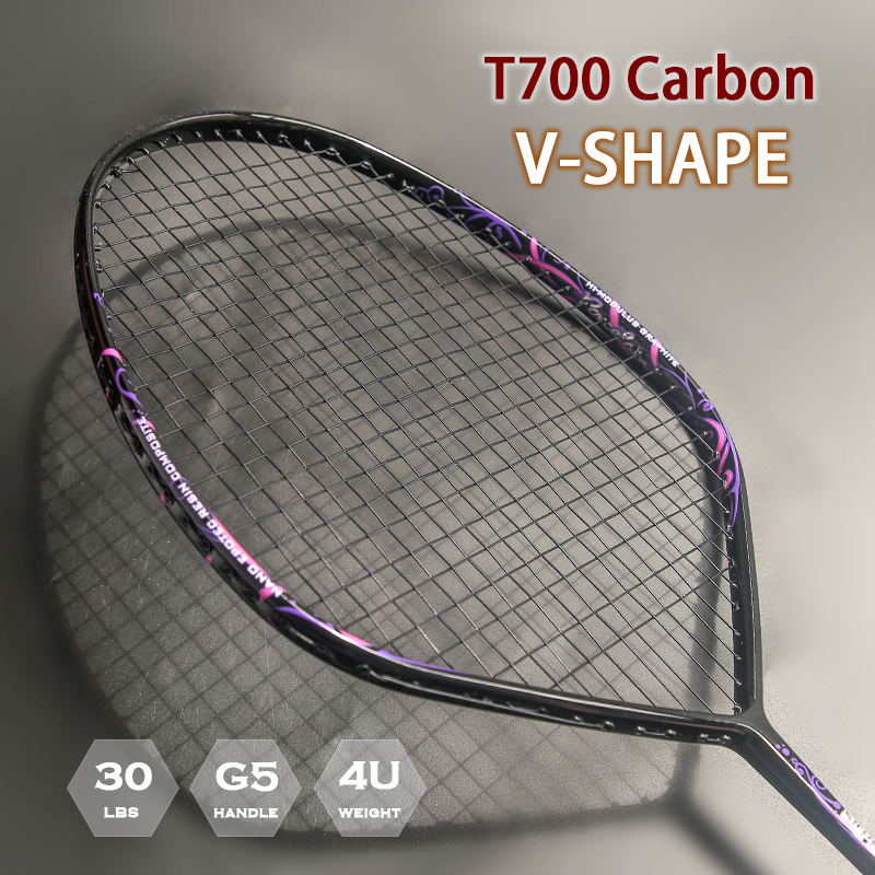 New Style V-shape 100% Carbon  - Badminton Raket review and price