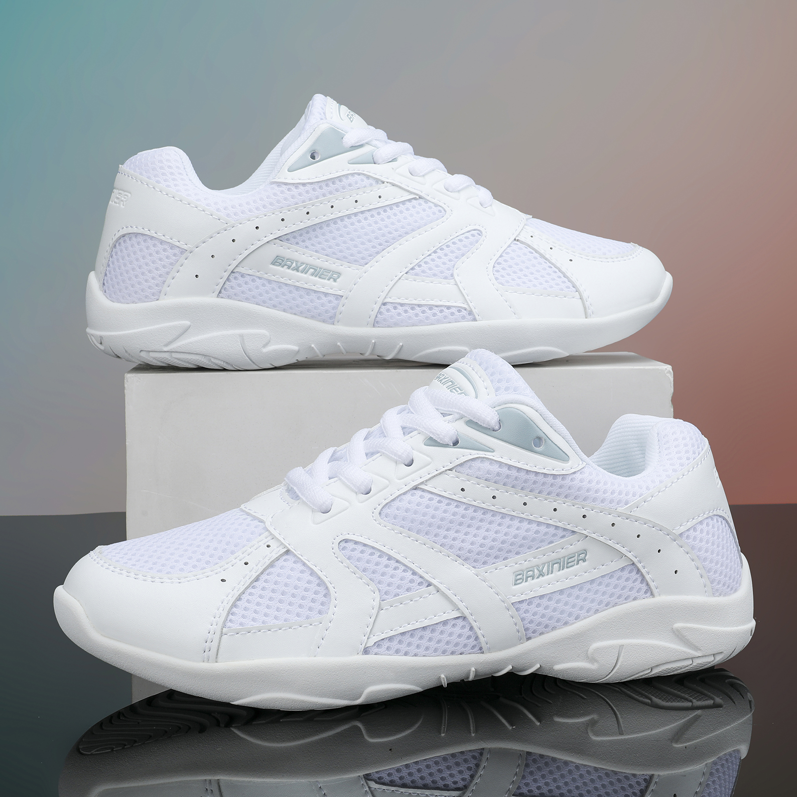 BAXINIER Youth Girls White Che - Badminton Shoes review and price