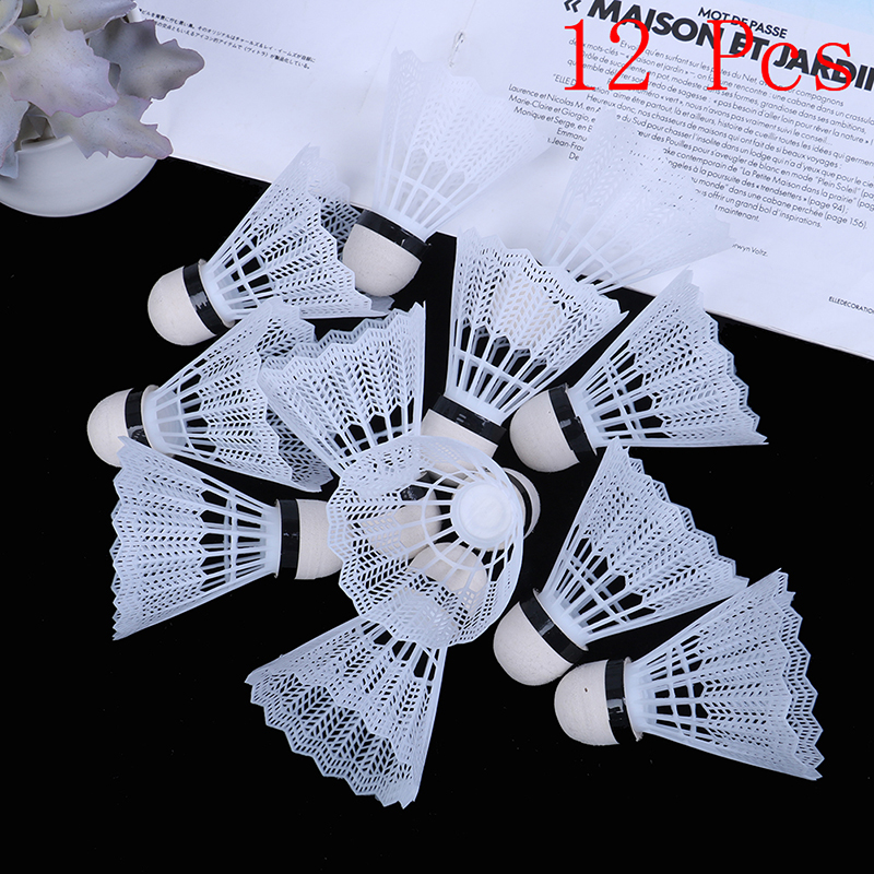 12Pcs Plastic Badminton Shuttl - Badminton Nylon Shuttlecock review and price