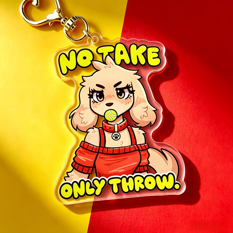 No Take Only Throw Furry Dog A - Badminton Anime review and price