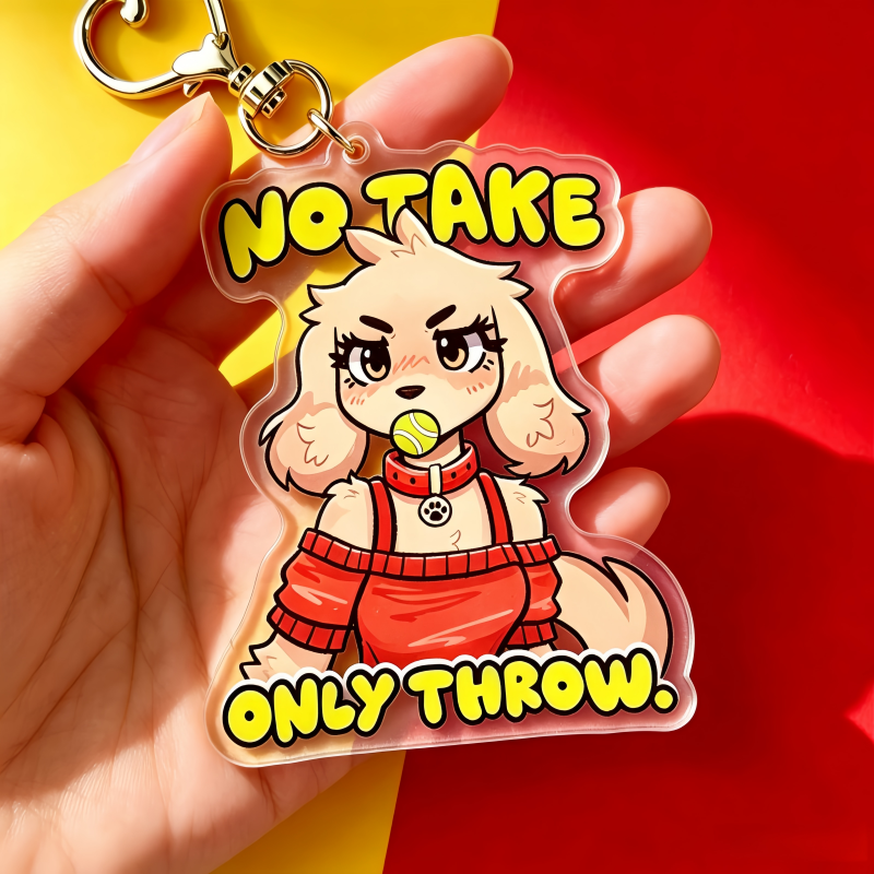 No Take Only Throw Furry Dog A - Badminton Anime review and price