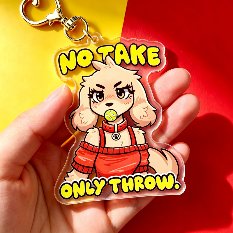 No Take Only Throw Furry Dog A - Badminton Anime review and price