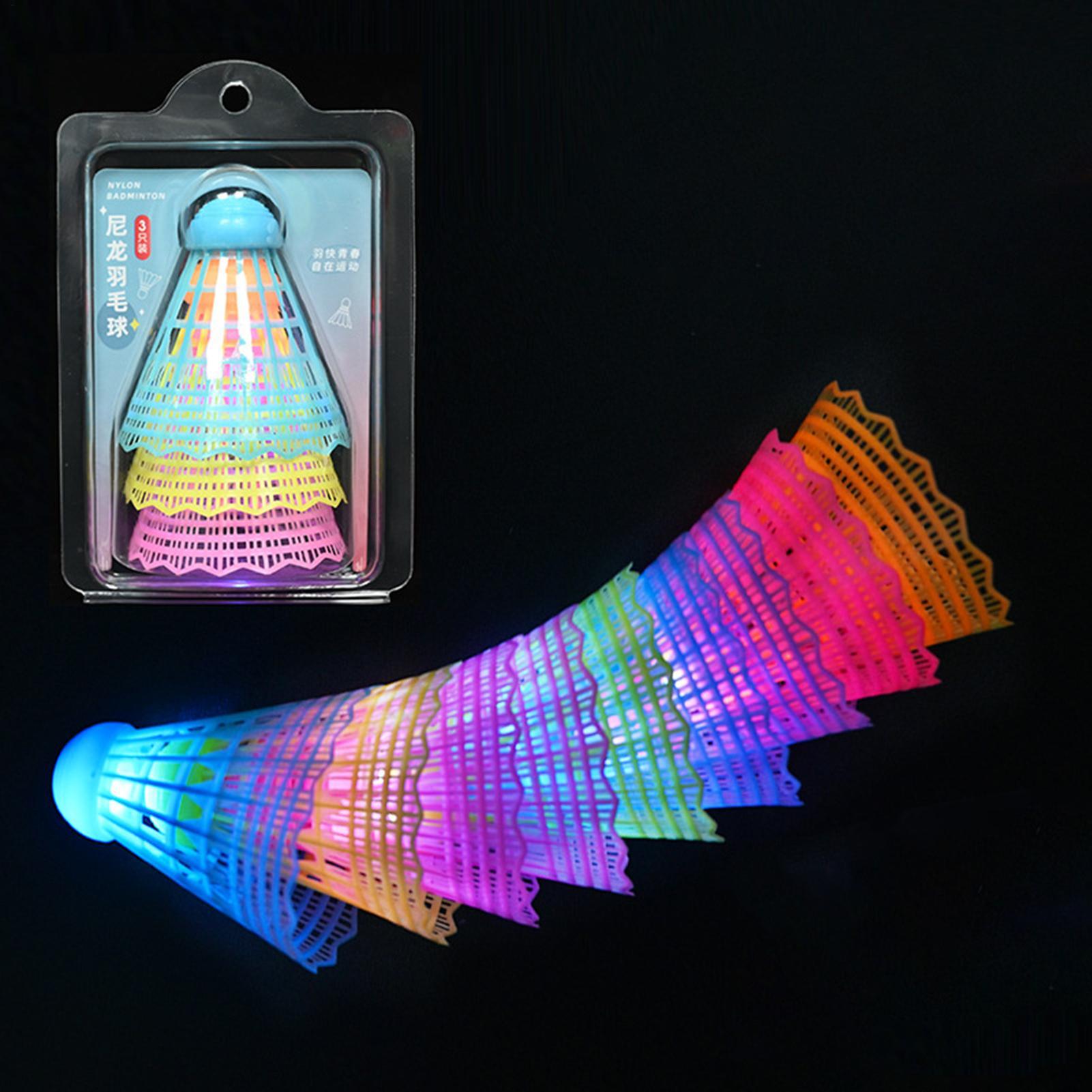 3Pcs LED Badminton Ball Glowin - Badminton Nylon Shuttlecock review and price