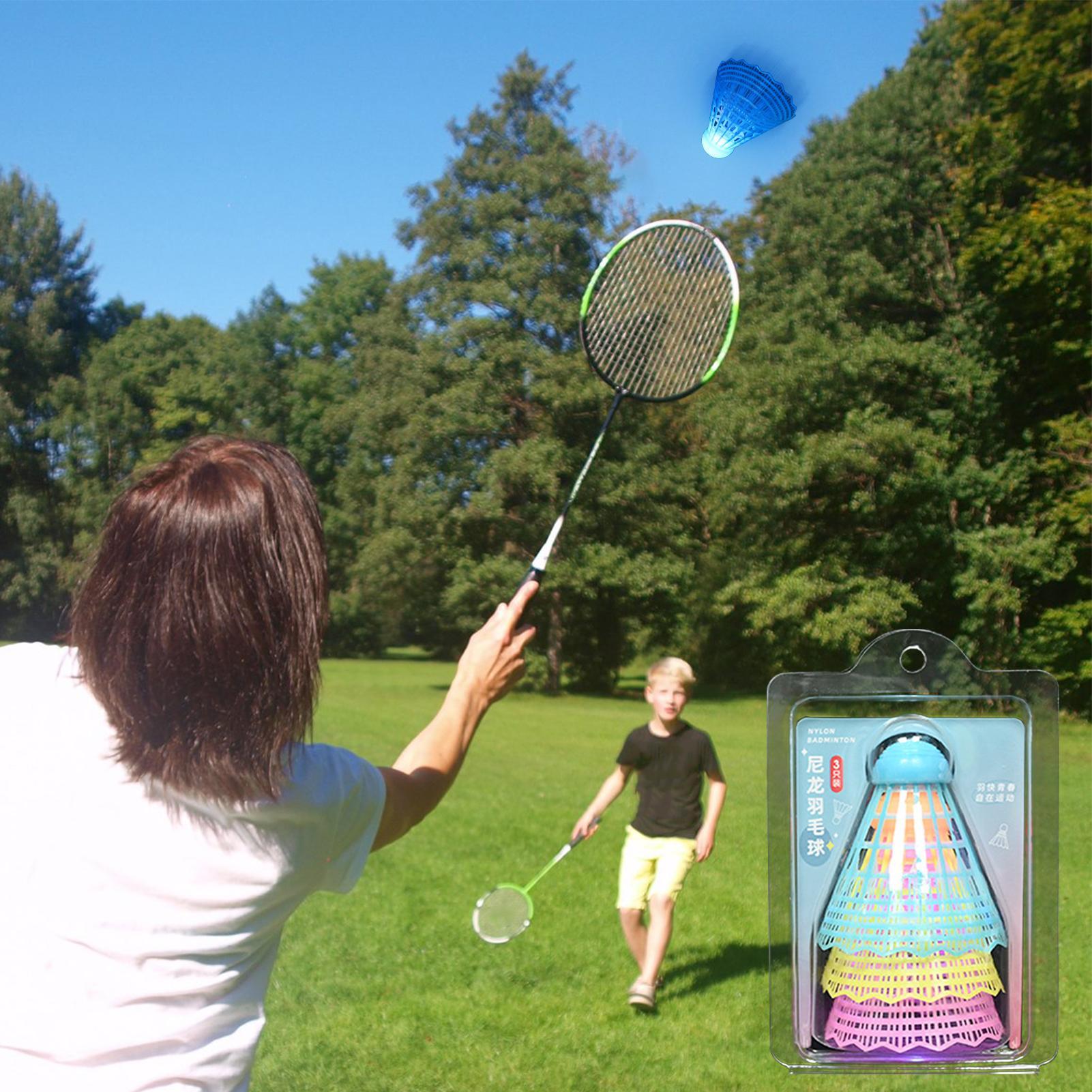 3Pcs LED Badminton Ball Glowin - Badminton Nylon Shuttlecock review and price