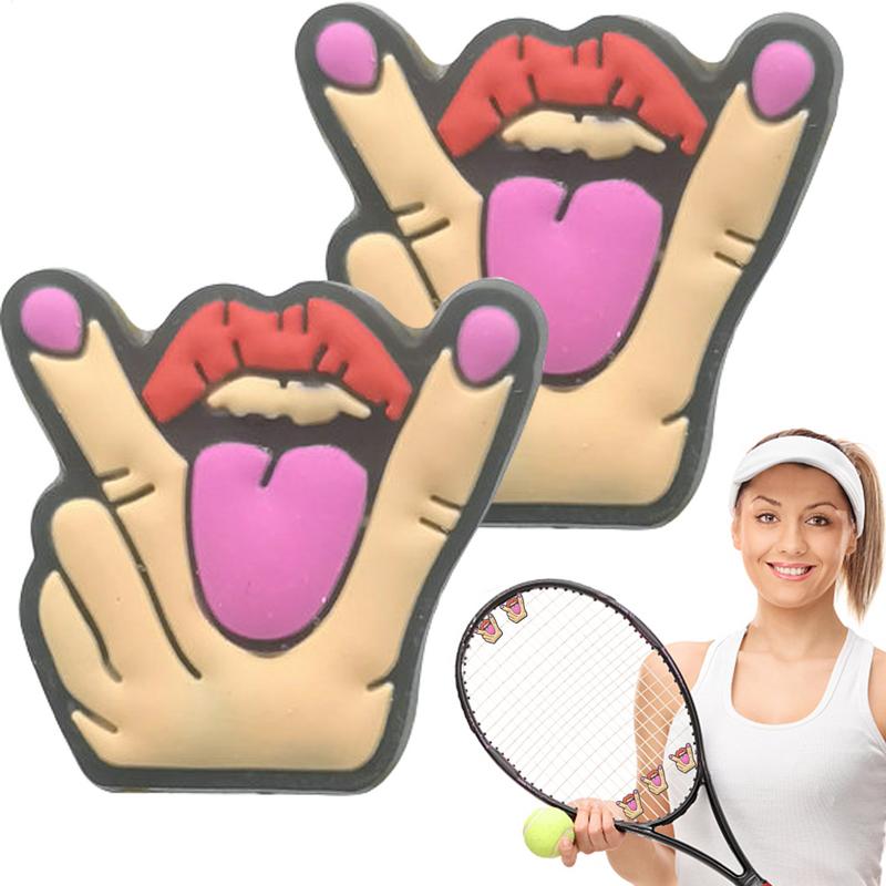 2Pcs Cartoon Tennis Racket Sho - Racket Vibration Dampener review and price