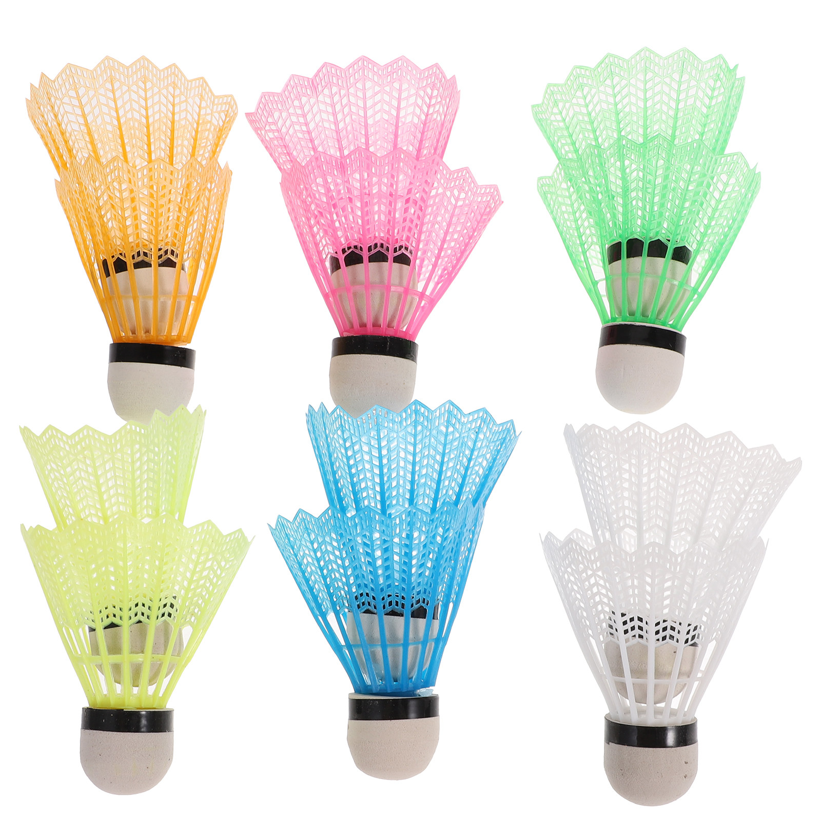 12Pcs Plastic Badminton Shuttl - Badminton Nylon Shuttlecock review and price