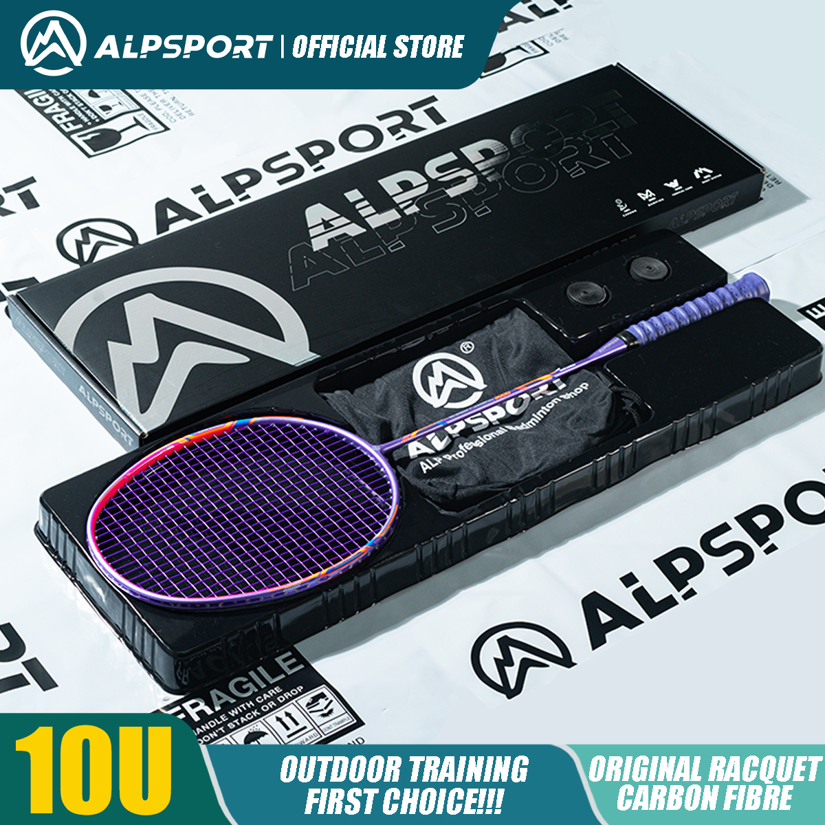 Alp GJ 10U Ultralight 52g T800 - Badminton Raket review and price