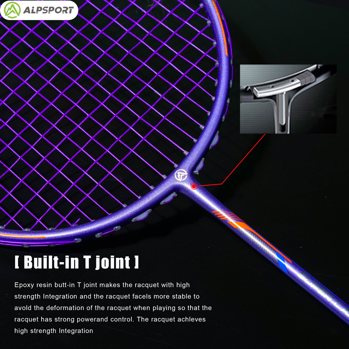 Alp GJ 10U Ultralight 52g T800 - Badminton Raket review and price