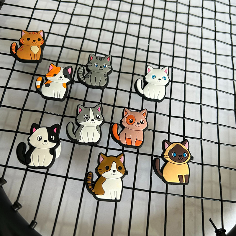 1/6/8Pcs Cartoon Cat Tennis Vi - Racket Vibration Dampener review and price