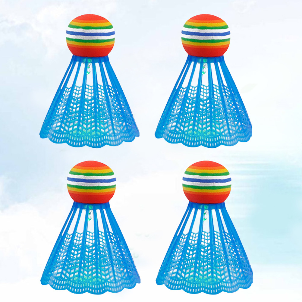 4Pcs Glow in Dark Badminton Sh - Badminton Nylon Shuttlecock review and price