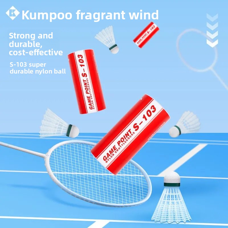 1tube 3pcs Kumpoo Badminton ba - Badminton Nylon Shuttlecock review and price