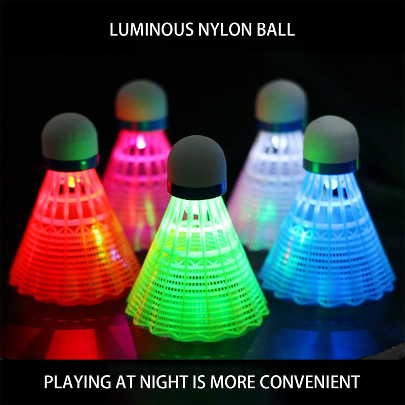 3/4pcs Lighting Badminton Dark - Badminton Nylon Shuttlecock review and price
