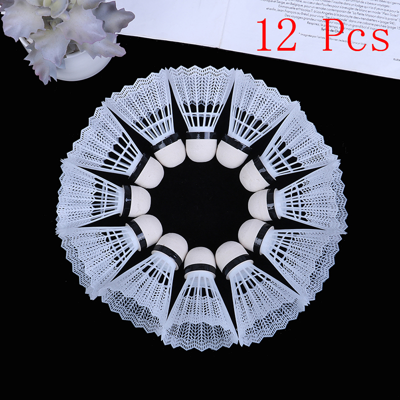 12Pcs Lightweight Plastic Badm - Badminton Nylon Shuttlecock review and price