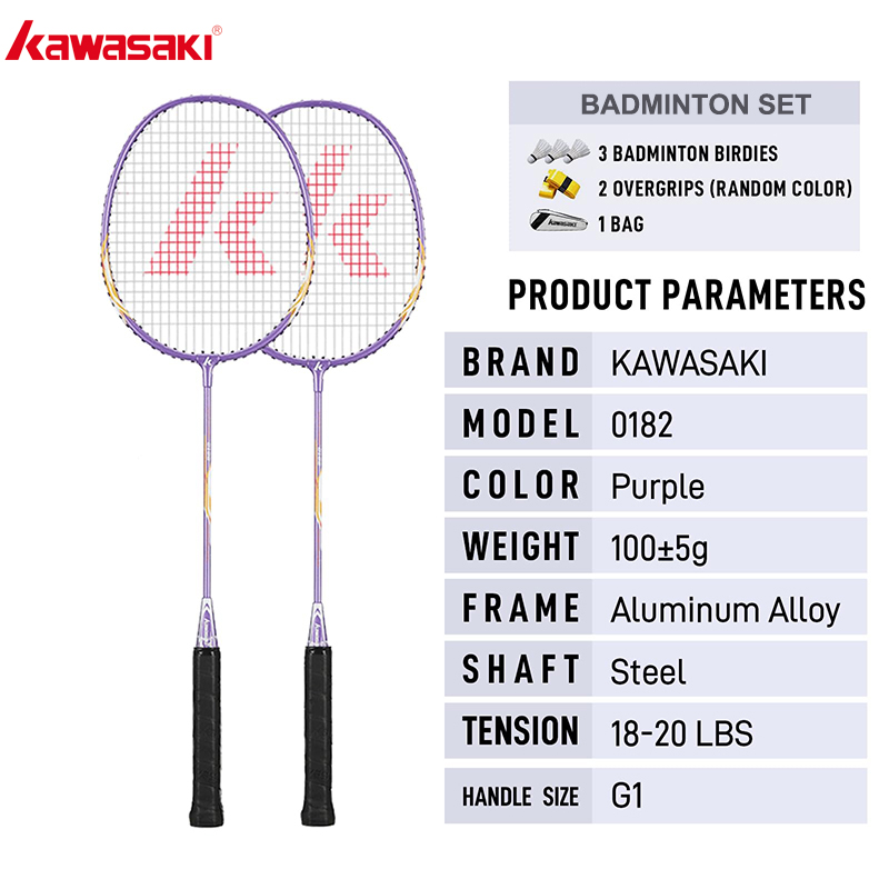 Kawasaki Badminton Set with 2  - Badminton Raket review and price