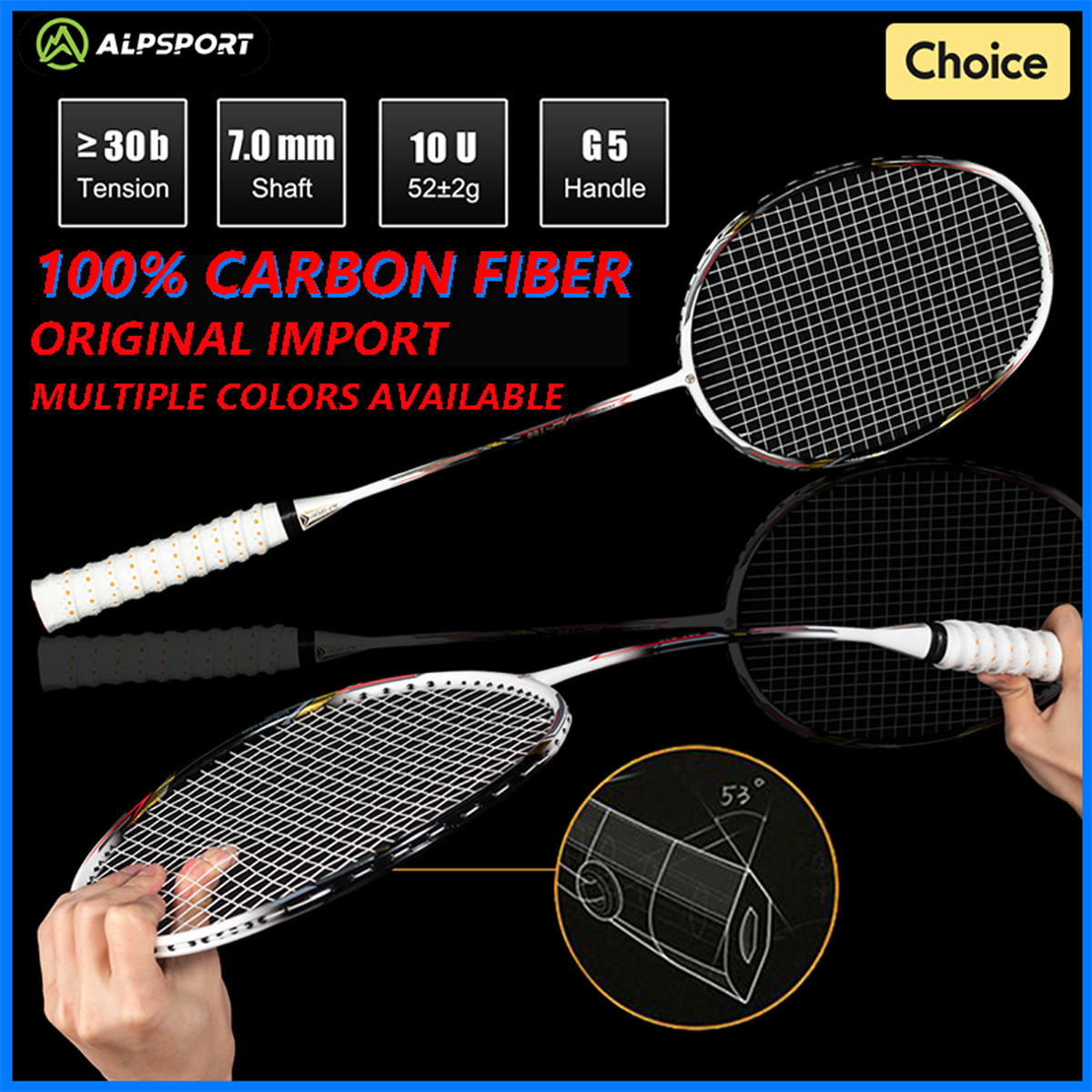 ALPSPORT AIR 10U Ultralight 52 - Badminton Raket review and price