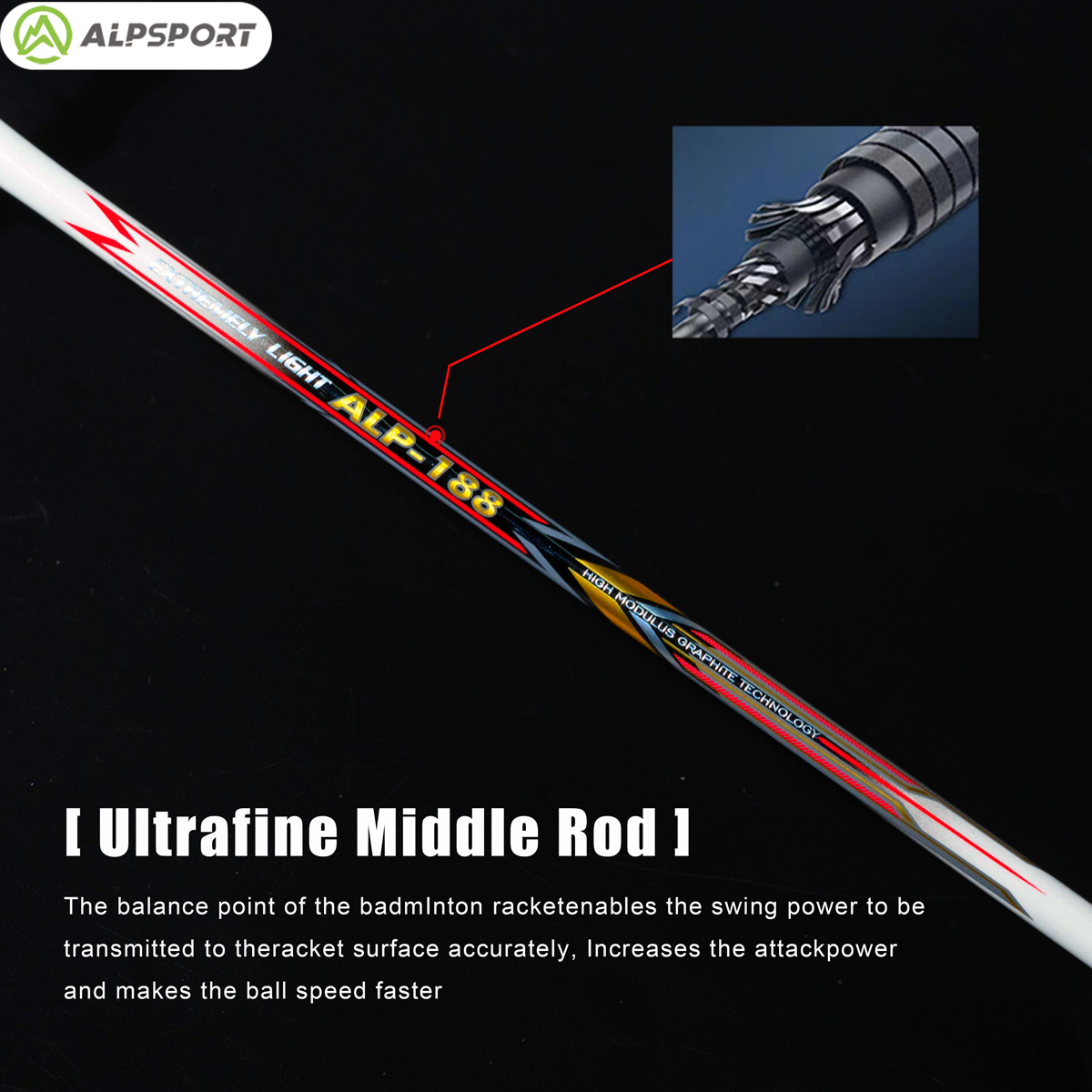 ALPSPORT AIR 10U Ultralight 52 - Badminton Raket review and price