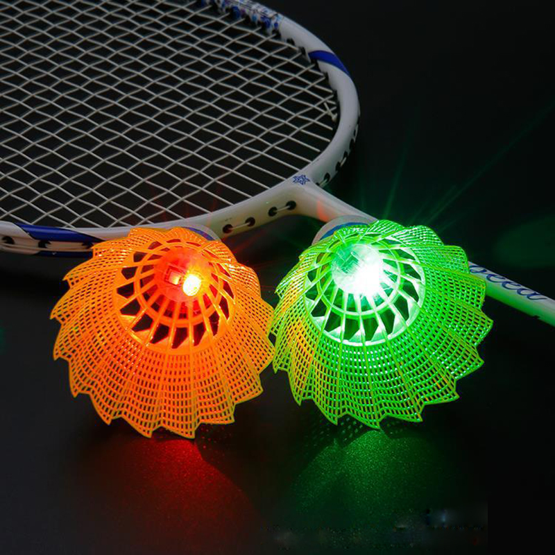 WELKIN 4pcs Dark Night LED Glo - Badminton Nylon Shuttlecock review and price